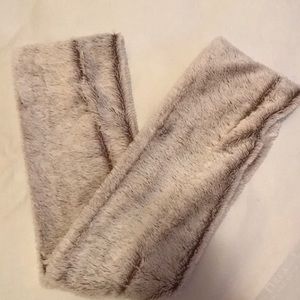 Faux fur infinity scarf